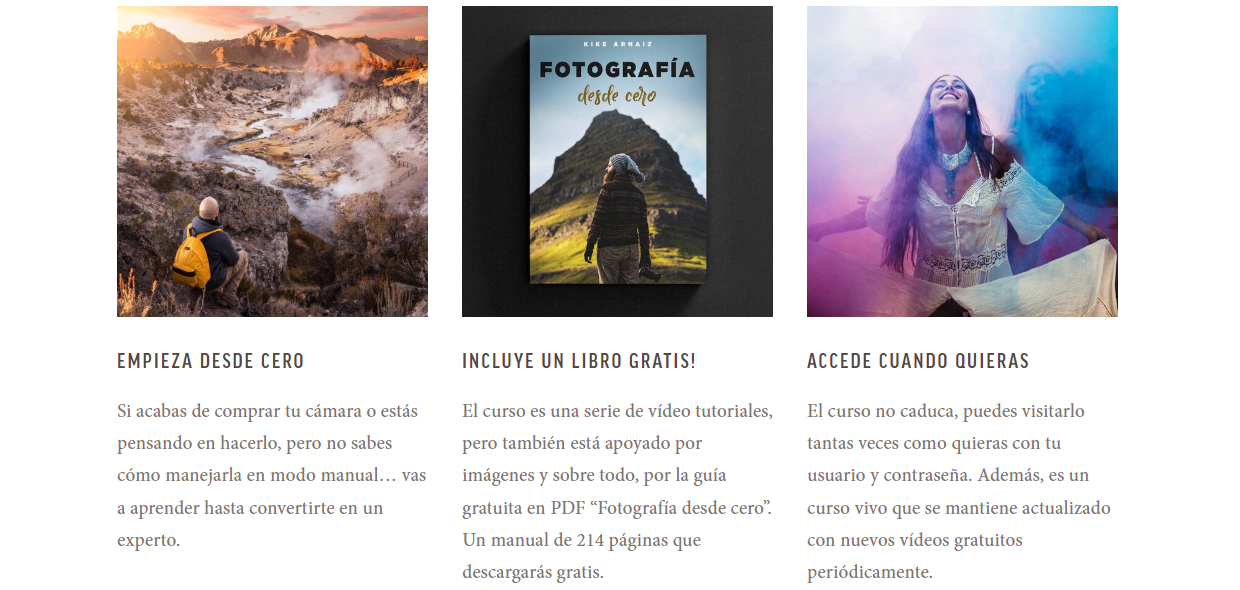 Beneficios del curso